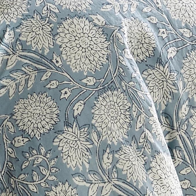 Levtex Home Adare Blue Reversible Queen Duvet Cover Set - Image 6