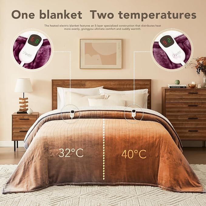 Homemate Electric Heated Blanket King - Image 6