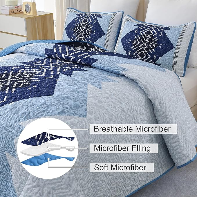 Dintszyayue Boho Quilt Set King Size - Image 6