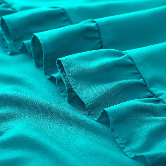 KKJIAF Ruffle Pillow Cases Standard Size Set of 2, Ruffled Pillow Covers - Image 6