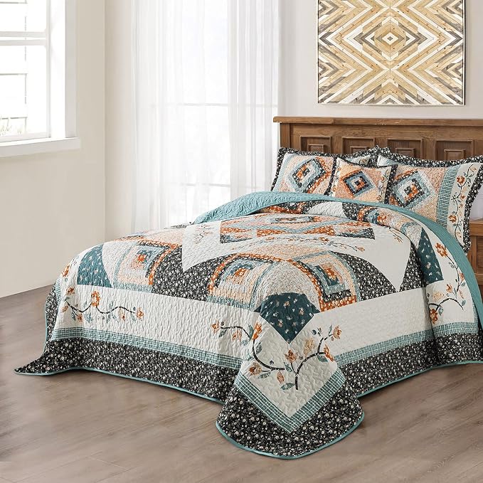 BEDIFANY Cotton Quilts Queen Size Sets - Image 2