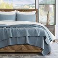 EVERGRACE x Kinsey Walsh Cross Stitch Pre-Washed Cotton Quilt Bedding Set Queen by EVERGRACEHOME