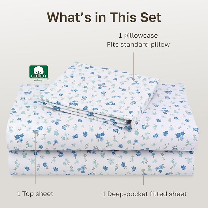 California Design Den Soft Twin XL 100% Cotton Sheet Sets, 400 Thread Count - Image 4