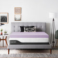 Lucid 4 Inch Lavender Memory Foam Mattress Topper, King Size – Essential Oil by Lucid