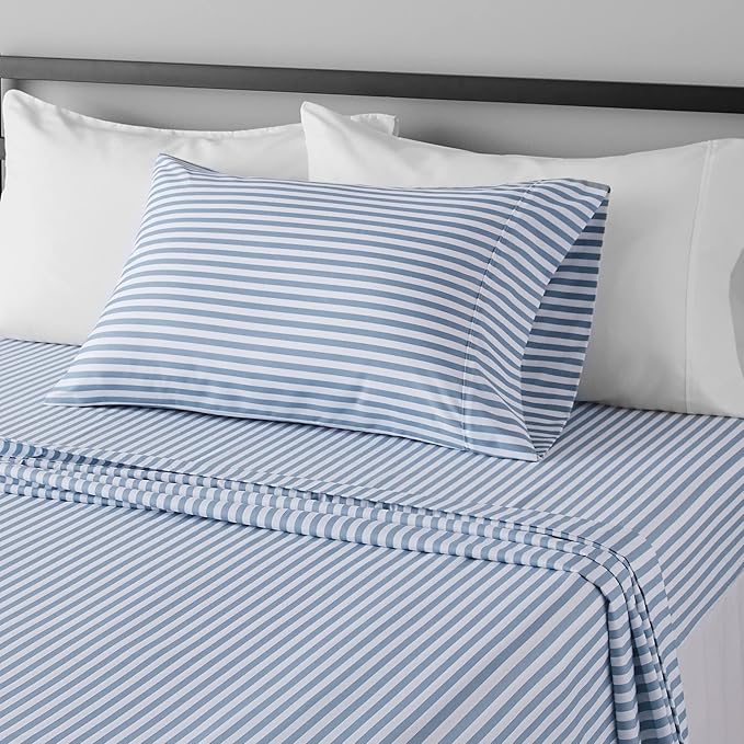 Amazon Basics Breathable, Brushed Microfiber Wrinkle Resistant 3 Piece Bed by AmazonBasics