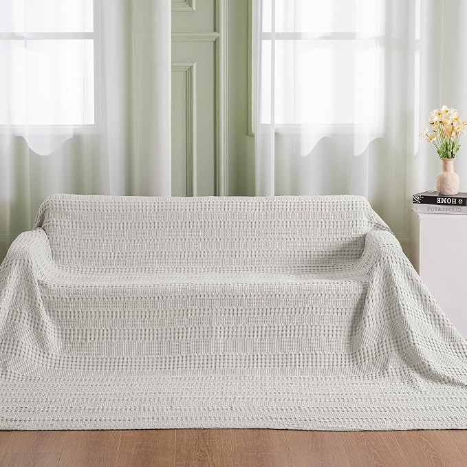 PHF Cooling Waffle Blanket California King Size, Lightweight 60% Rayon from - Image 5