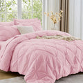 Sasttie Twin XL Comforter Set, 5-Piece Bed in a Bag, Pintuck Bedding Set by SASTTIE
