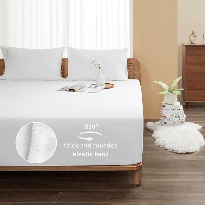 Sunflower Full Fitted Sheet, 1-Piece Deep Pocket Fitted Bottom Sheet 16" - Image 2