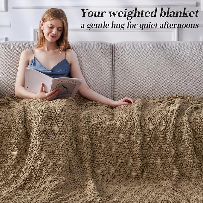 Anysay Knitted Weighted Blanket - Image 2