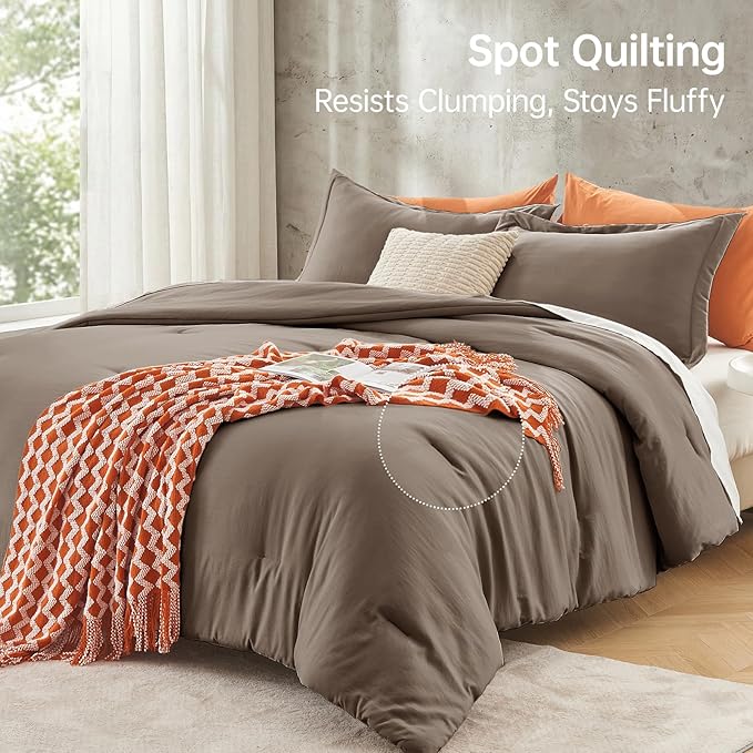 MUXHOMO Queen Comforter Set, All Season Ultra Soft Down Alternative Bedding - Image 5