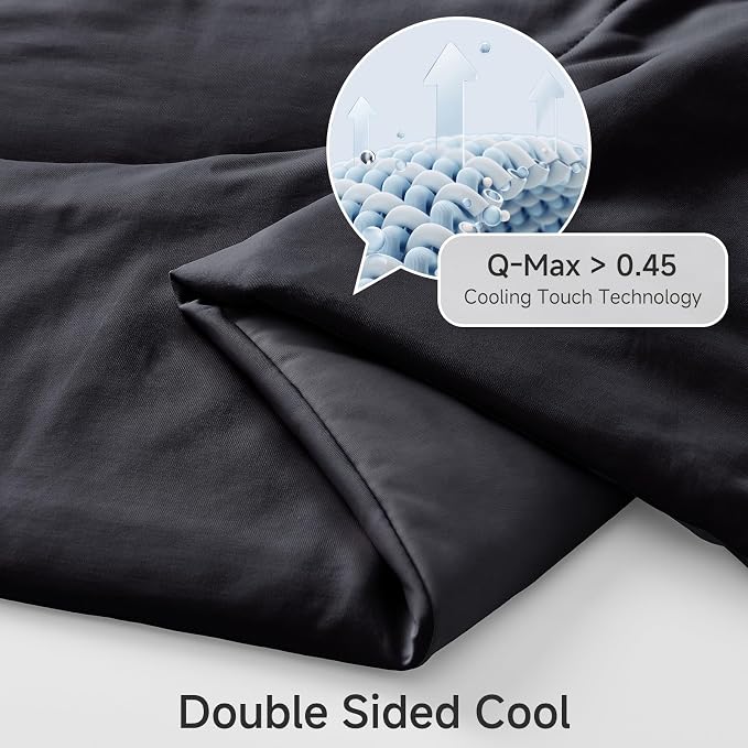 HOMFINE Cooling Comforter Japanese Double-Sided Cold Tech Fabric Cooling Blanket - Image 3