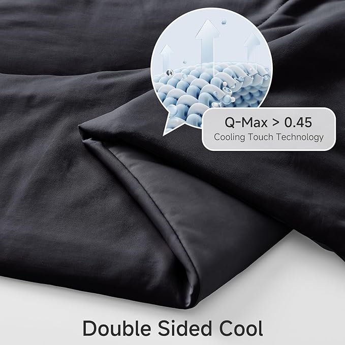 HOMFINE Cooling Comforter Twin Size, Japanese Double-Sided Cold Tech Fabric - Image 3