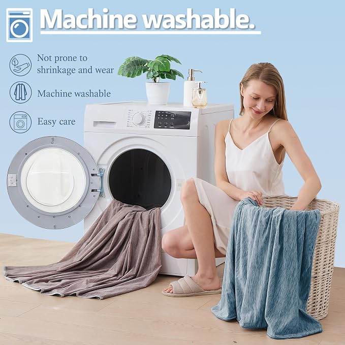 Cooling Blanket Twin Size, Cold Blanket Thin Lightweight Breathable Soft - Image 8
