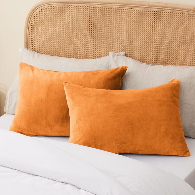 BEDELITE Flannel Pillowcases Standard Set of 2, Super Soft Fleece Pillow Case - Image 8