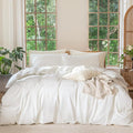 MooMee Bedding Duvet Cover Set 100% Washed Cotton Linen Like Textured by MOOMEE