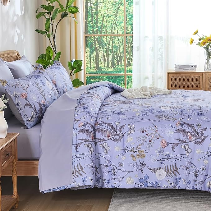 Yiran Queen Comforter Set 7 Piece, Bed in a Bag Queen Size - Image 3