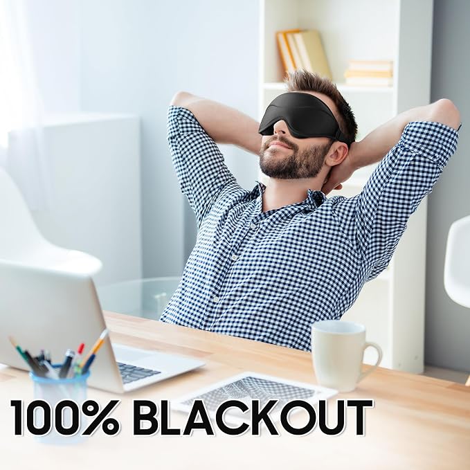 Sleep Mask - Total Blackout 3D Sleeping Mask, Super Lightweight & Silky Soft - Image 2