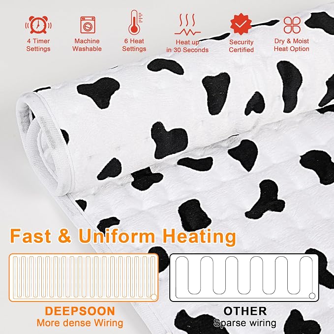 Deepsoon Heating Pad, Electric Heating Pads - Image 5