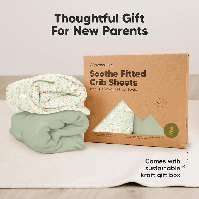 KeaBabies 2-Pack Organic Crib Sheets - Image 9