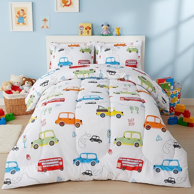 Utopia Bedding Car Kids Comforter Set by UTOPIABEDDING