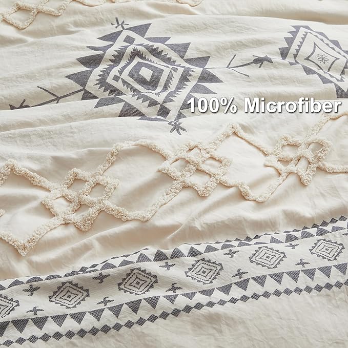 Oli Anderson Boho Duvet Cover Set King Size, Durable and Super Soft Duvet Covers - Image 3