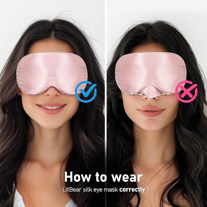 LitBear 100% 22 Momme Mulberry Silk Sleep Mask - Image 8
