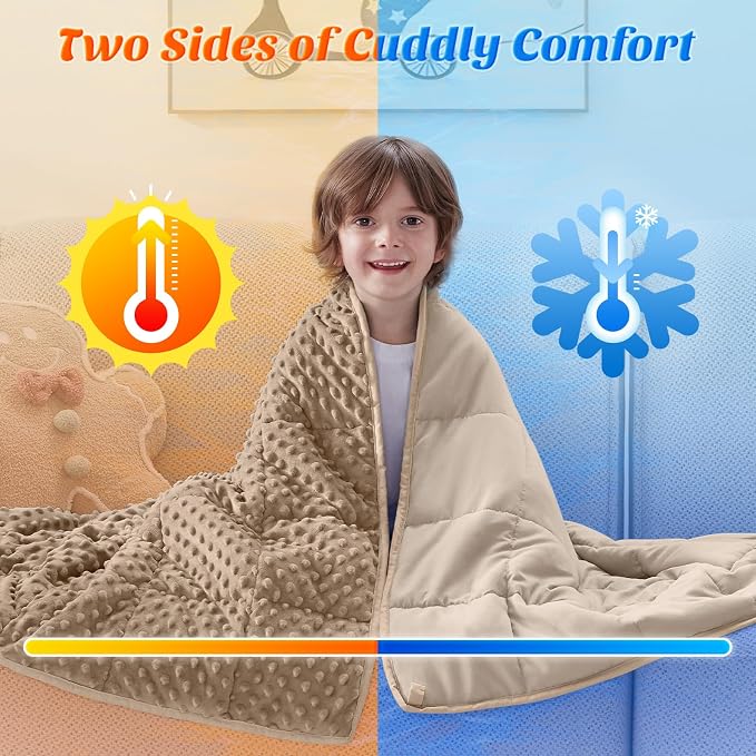 anfie Weighted Blanket Kids Weighted Blanket Cooling Blanket - Image 2