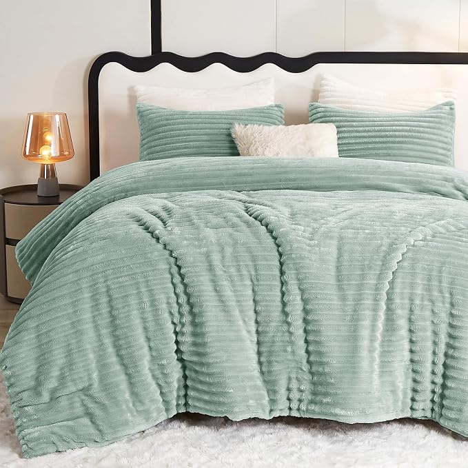 CozyLux Fluffy King Size Comforter Set by CozyLux