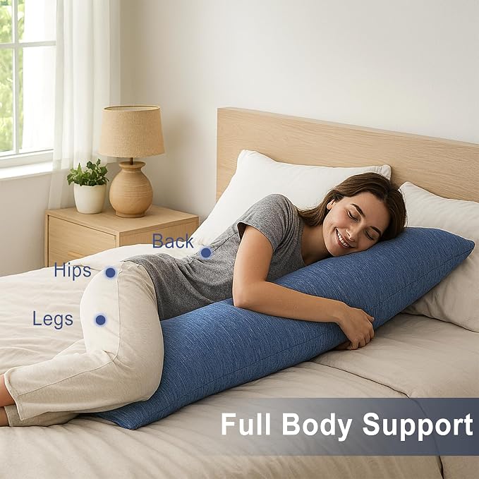DWCN Memory Foam Body Pillow – Cooling Breathable & Supportive Full Length - Image 6