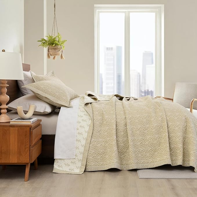 SahSahCasa Quilt Set King Size, 100% Cotton Quilt Bedding Set Bedspread - Image 3