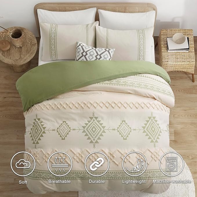Oli Anderson Boho Duvet Cover Set King Size, Durable and Super Soft Duvet Covers - Image 6