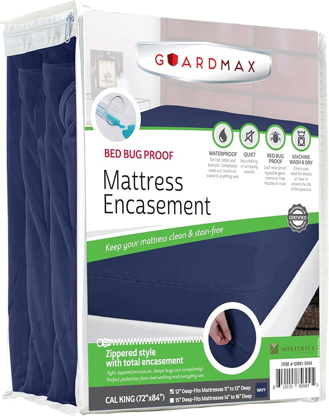 Guardmax Jersey Knitted California King Zippered Mattress Encasement by Guardmax
