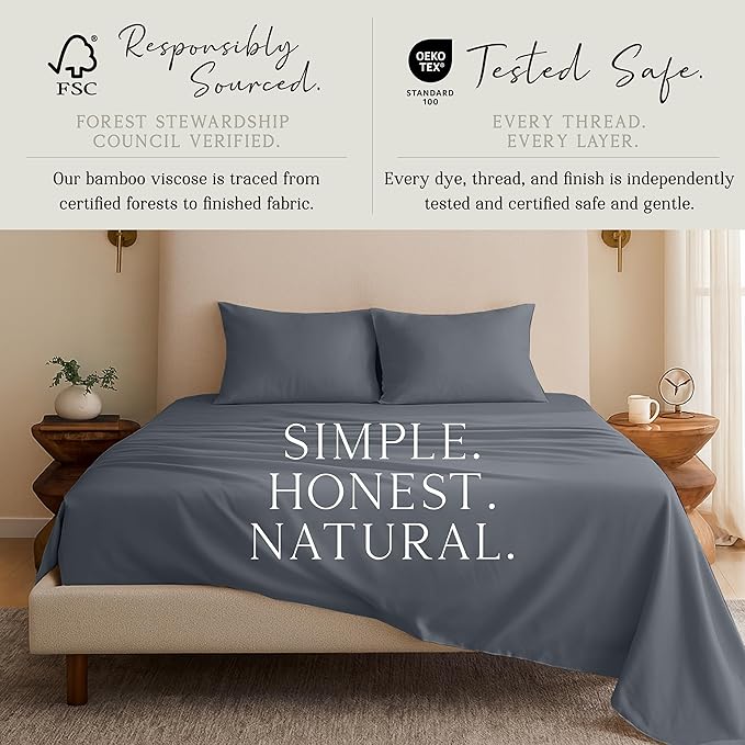 Karissa Mae Cooling Bamboo Viscose Standard Size Pillowcase Set | 100% - Image 4