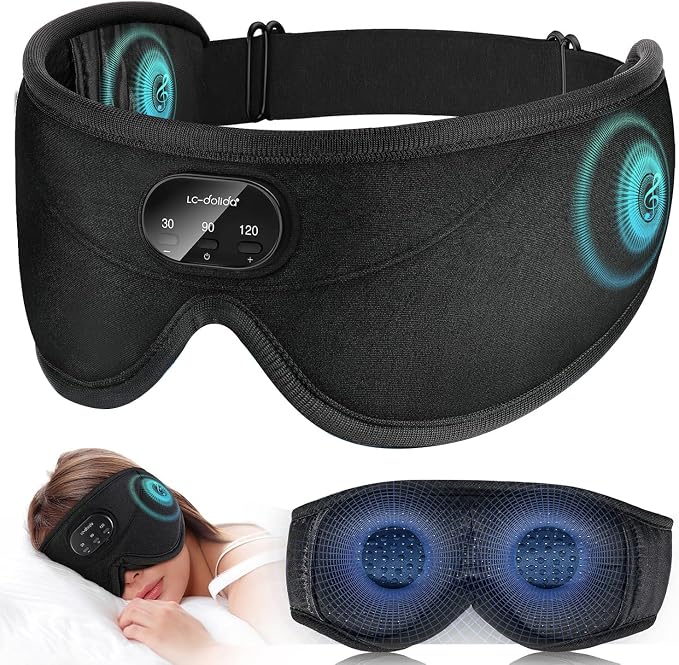 LC-dolida Sleep Headphones, Sleep Mask by LC-dolida