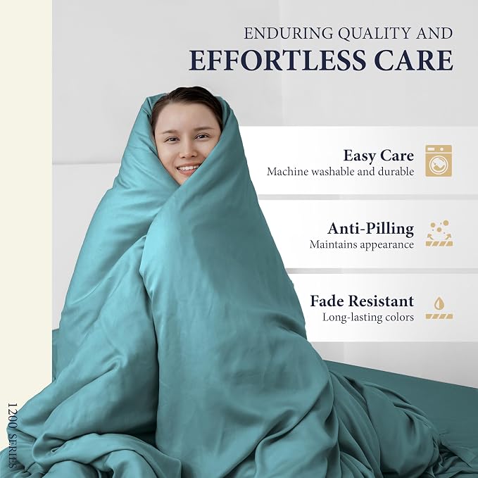100% Egyptian Cotton Queen Size Sheets Set - Image 7