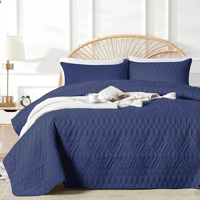 akkialla Full/Queen Size Quilt Bedding Set, Modern Style Geoetric Pattern by akkialla