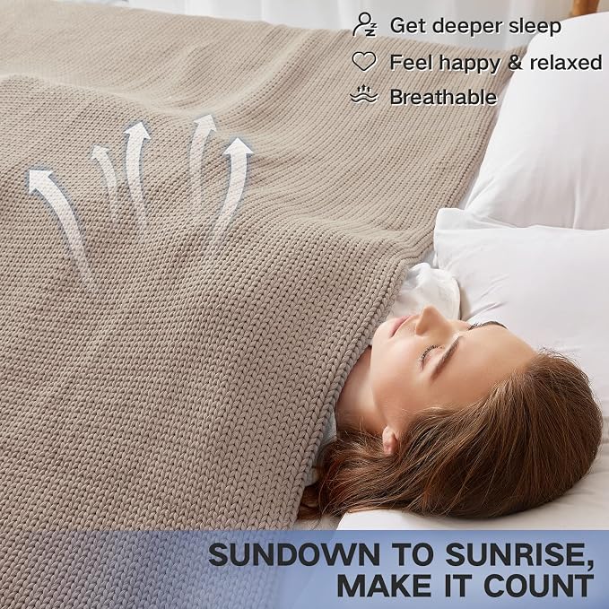 Guohaoi Knitted Weighted Blanket - Image 6
