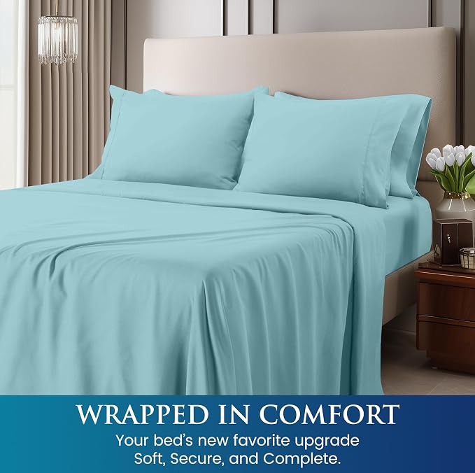 Utopia Bedding King Size 4 Piece Sheet Set - Image 4