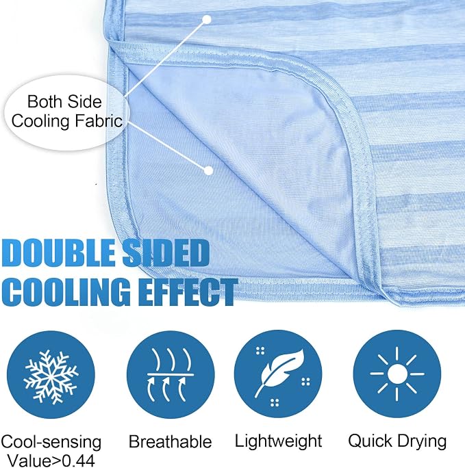 Ailemei Direct Cooling Blanket for Hot Sleepers, Double Sided Cold Effect - Image 2