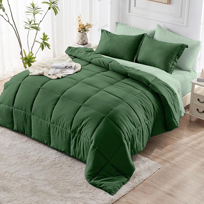 JOLLYVOGUE King Comforter Set, Ultra-Soft Bed in a Bag King Size 7 Pieces - Image 8