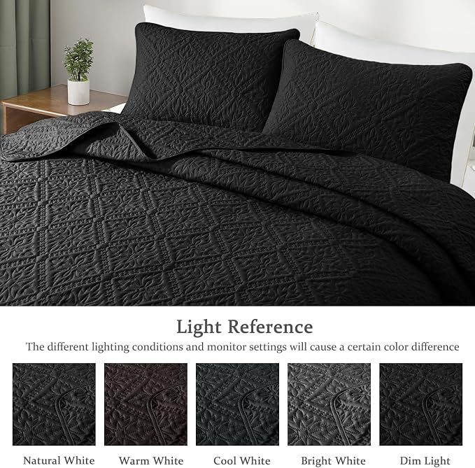 Exclusivo Mezcla California King Quilt Bedding Set, Lightweight Soft Bedspreads - Image 3