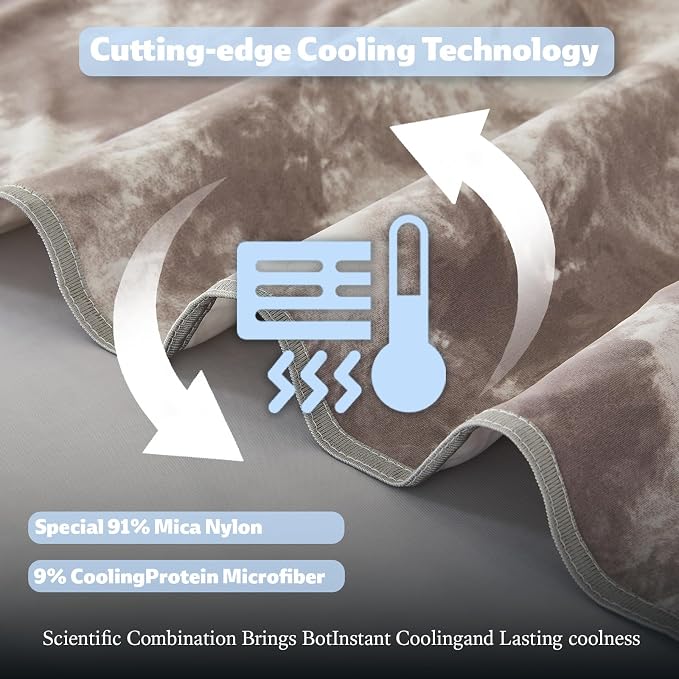 Cooling Blanket Twin Size for Hot Sleepers Ultra Lightweight & Breathable - Image 4