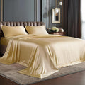 BEDELITE King Size Sheets Set, Luxury Soft Champagne Satin Sheets by BEDELITE