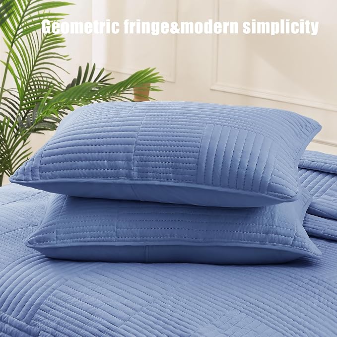 Whale Flotilla Ultra Soft California King Quilt Bedding Set, Lightweight - Image 4