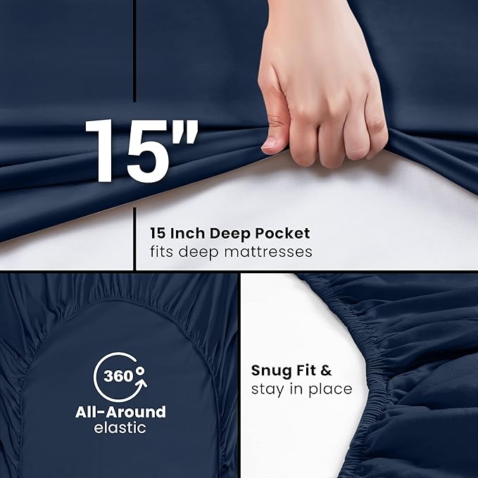Utopia Bedding Twin XL Fitted Sheets - Image 6