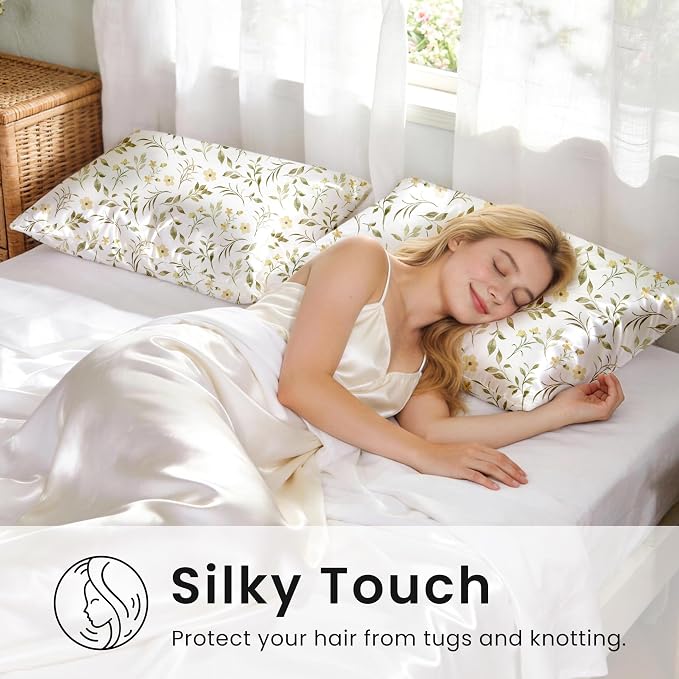 EXQ Home Satin Pillowcase for Hair and Skin Queen - Image 4