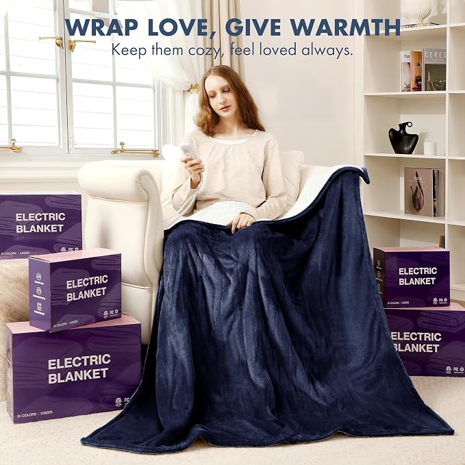 Electric Heated Blanket Twin 62" x 84" - Image 8