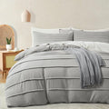 Oli Anderson Light Grey Duvet Cover King Size by OliAnderson