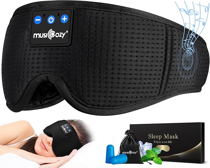 MUSICOZY Sleep Headphones Masks, Headphones Masks by MUSICOZY