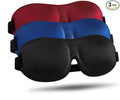 LKY DIGITAL Sleep Mask for Side Sleeper 3 Pack, Night Blindfold for Men Women by LKYDIGITAL